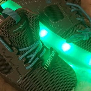 Flashing LED sneakers new rechargeable sz 3